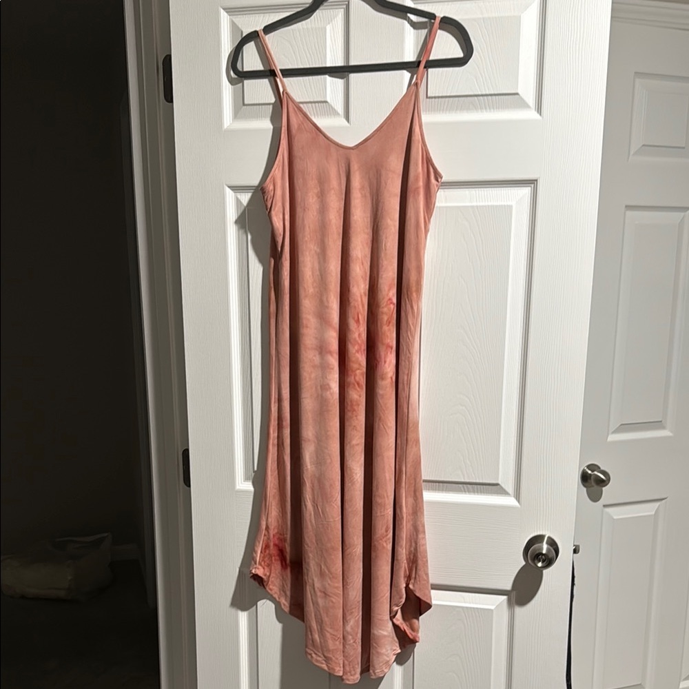 Elegant Pink Sleeveless Dress
